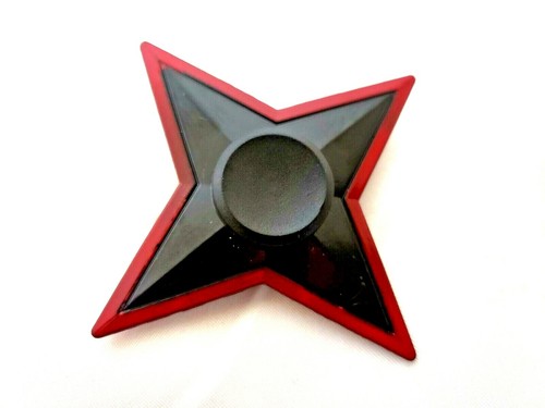 Red black gamer metal fidget - red,